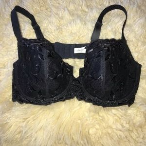 Soma Lightly Lined Balconet Black Lace Bra 36D
